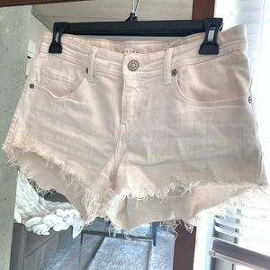 Eunina White Cutoff Shorts